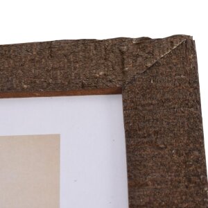Marco de madera Driftwood 40x40 cm marrón oscuro