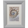 Nube suave marco de madera 15x20 cm gris
