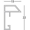 50x70 Marco Metallica Henzo plata