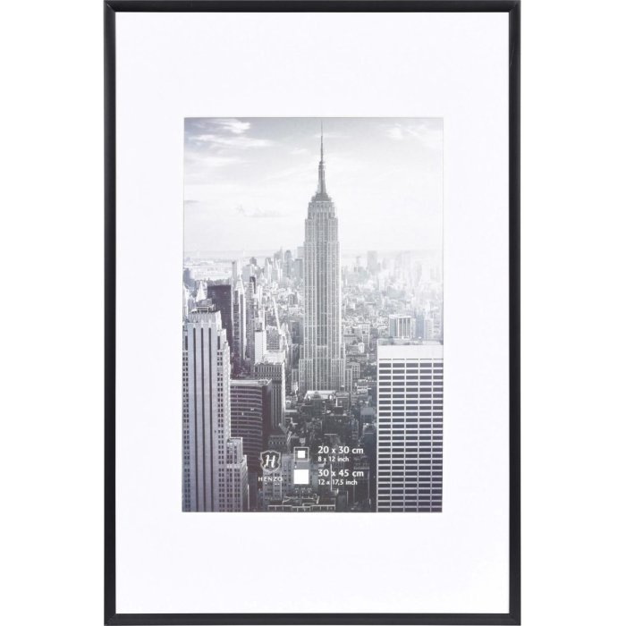Henzo Marco de aluminio Manhattan 30x45 cm negro