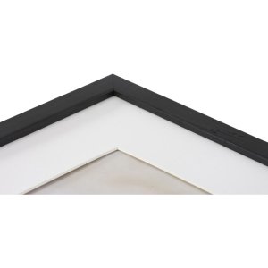 Henzo Marco de madera Jardin negro 50x70 cm con Passepartout 40x60 cm