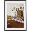 Henzo Marco de madera Jardin negro 50x70 cm con Passepartout 40x60 cm