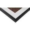 Henzo Marco de madera Jardin negro 50x70 cm con Passepartout 40x60 cm