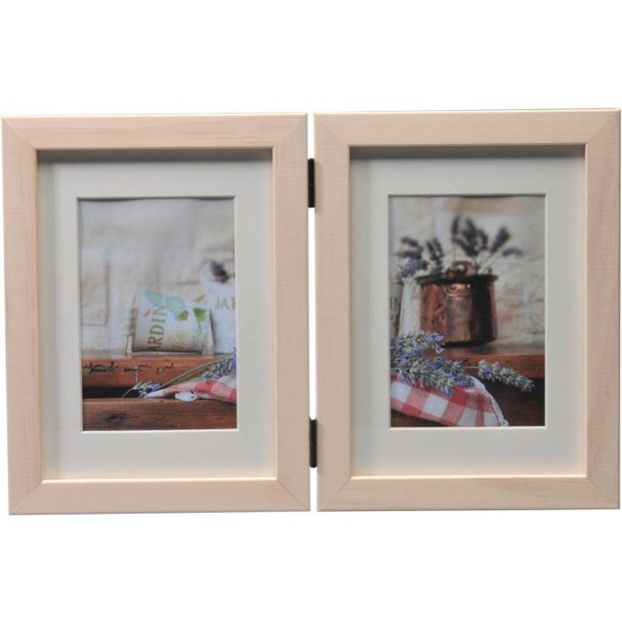 Jardin marco doble 13x18 (9x13 cm) blanco