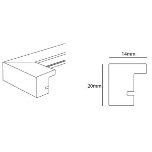 Jardin marco doble 13x18 (9x13 cm) blanco