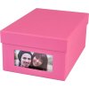 HNFD Caja para fotos Kandra fucsia acanalada 700 fotos 10x15 cm