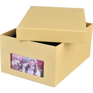 HNFD Photo Box Kandra melón acanalado 700 fotos 10x15 cm