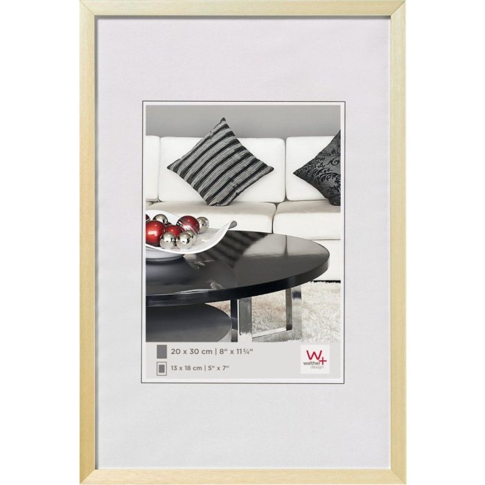 Silla Walther Estructura de aluminio 40x50 cm dorada
