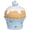 Muffin decorativo azul Ø 7x9 cm para nacimiento