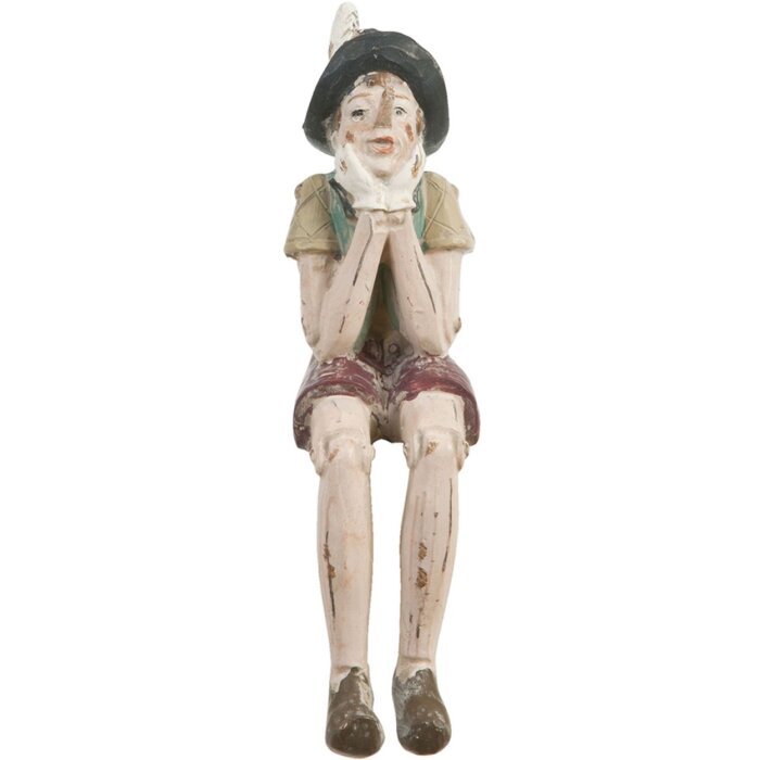 Muñeca Sentada Figura Niño 4x7x15 cm