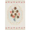 Tarjeta con colgantes de flores 10x15 cm