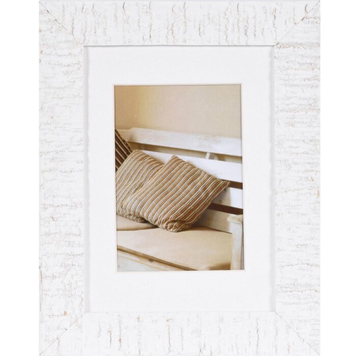 Marco de madera DRIFTWOOD 13x18 cm blanco