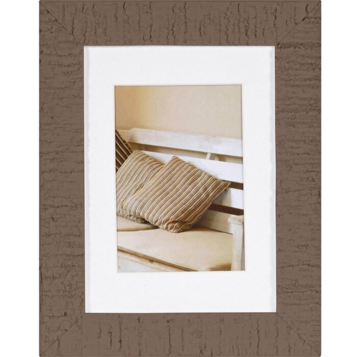 Marco de madera Henzo DRIFTWOOD marrón medio 13x18 cm con passepartout 9x13 cm