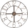 Reloj de pared liso Marco de metal Ø 60 cm