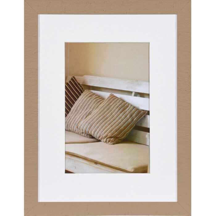 Marco de madera Henzo Driftwood 30x40 cm beige con Passepartout 20x30 cm