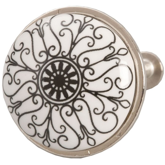Pomo Orient Ø 3 cm negro