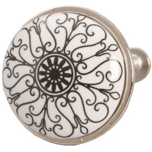 Pomo Orient Ø 3 cm negro