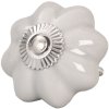 Clayre & Eef Tirador Ø 5 cm gris ondulado