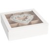 Caja de té ROMÁNTICA 24x24x7 cm