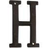 Letra H hierro fundido 13 cm
