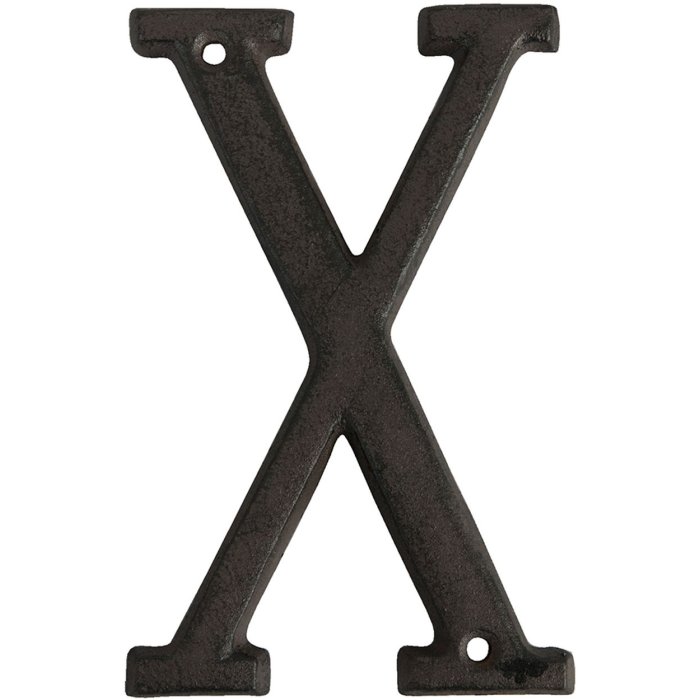 Carta de hierro fundido X 13 cm