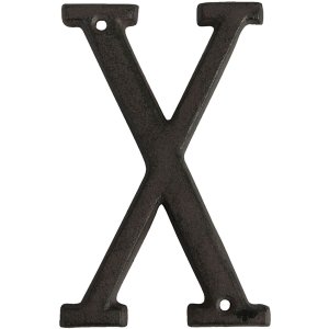 Carta de hierro fundido X 13 cm