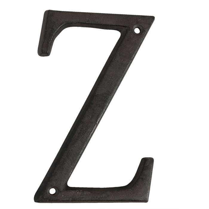 Letra Z de hierro fundido 13 cm