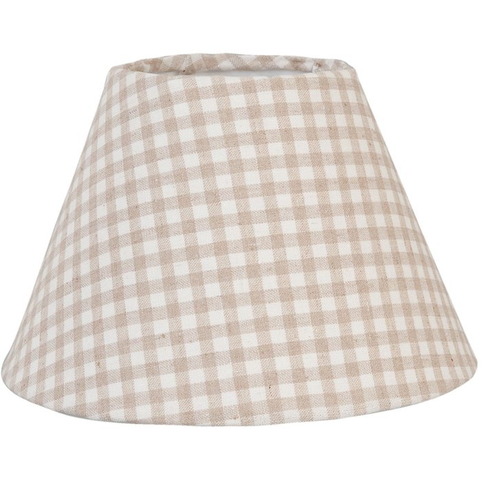 Clayre & Eef 23x15 cm Pantalla Cuadriculada Natural