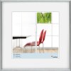 Marco de plástico Galeria 60x60 cm plata