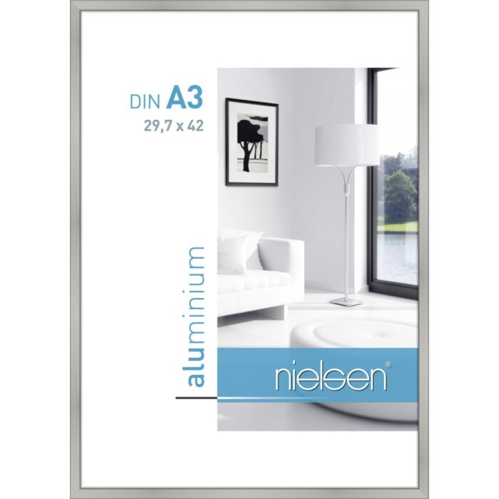 Marco de aluminio Nielsen Classic 29,7x42 cm plata mate Marco para certificado DIN A3
