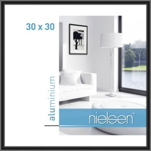 Marco de aluminio Nielsen Classic 30x30 cm negro anodizado