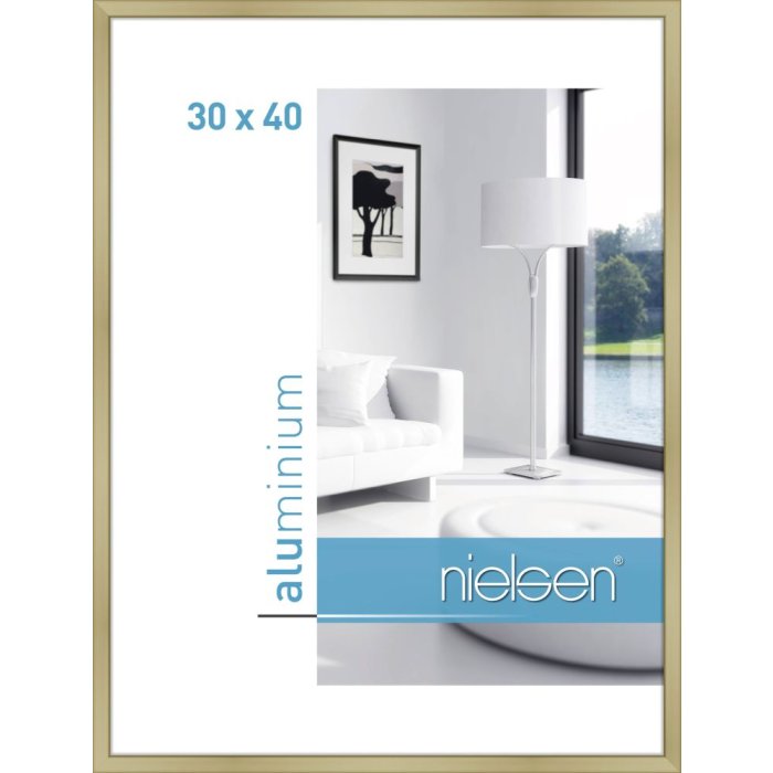 Marco de aluminio Nielsen Classic 30x40 cm dorado mate