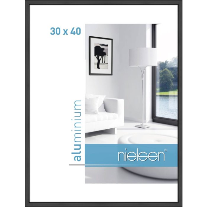 Marco de aluminio Nielsen Classic 30x40 cm negro mate