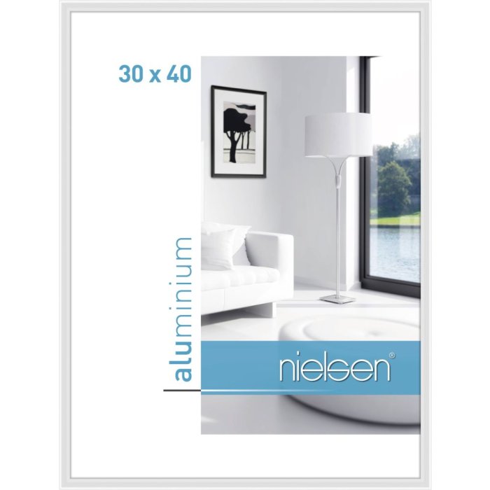 Marco de aluminio Nielsen Classic 30x40 cm blanco