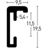 Nielsen marco aluminio Classic 30x40 cm estructura nogal