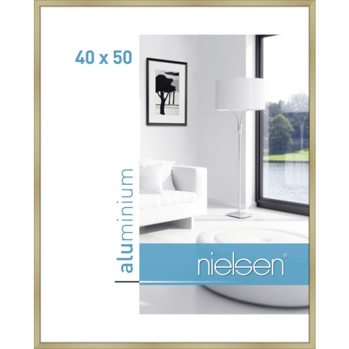Marco de aluminio Nielsen Classic 40x50 cm dorado mate