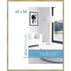 Marco de aluminio Nielsen Classic 40x50 cm dorado mate