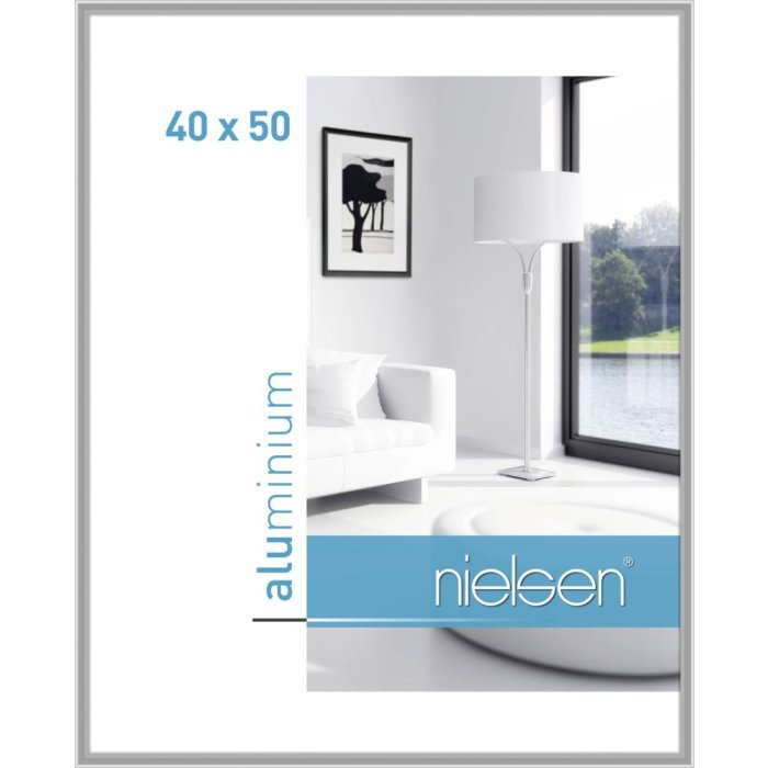 Marco de aluminio Nielsen Classic 40x50 cm plata