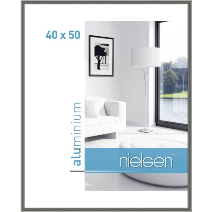 Marco de aluminio Nielsen Classic 40x50 cm gris contraste