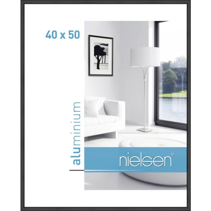 Marco de aluminio Nielsen Classic 40x50 cm negro mate