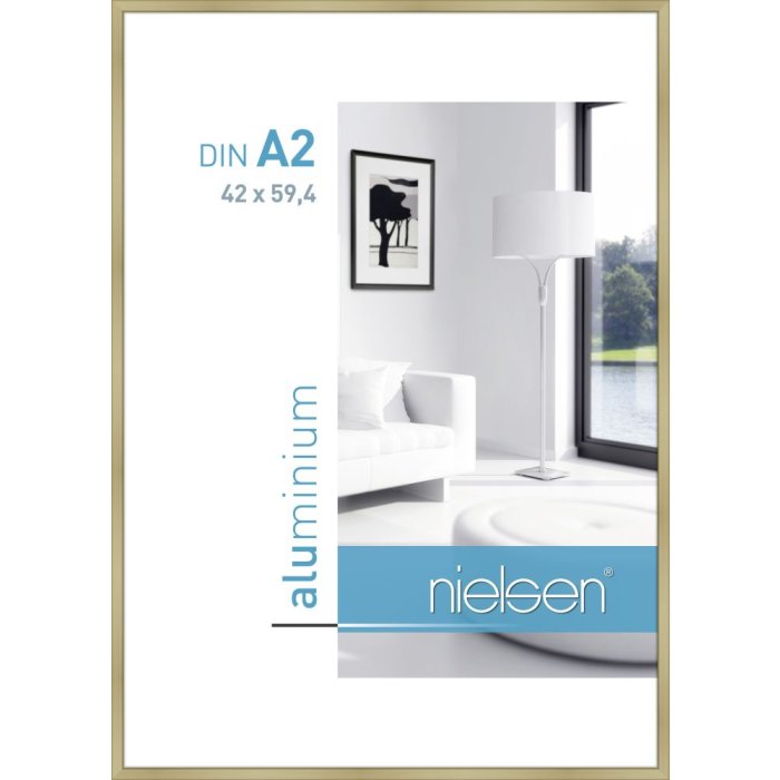 Marco de aluminio Nielsen Classic 42x59,4 cm dorado mate DIN A2