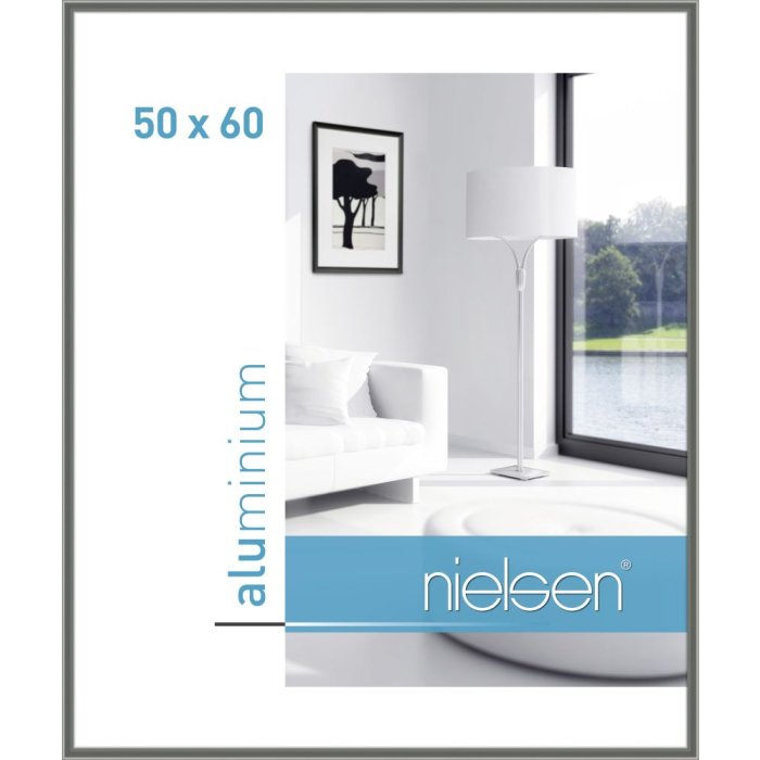 Marco de aluminio Nielsen Classic 50x60 cm gris contraste