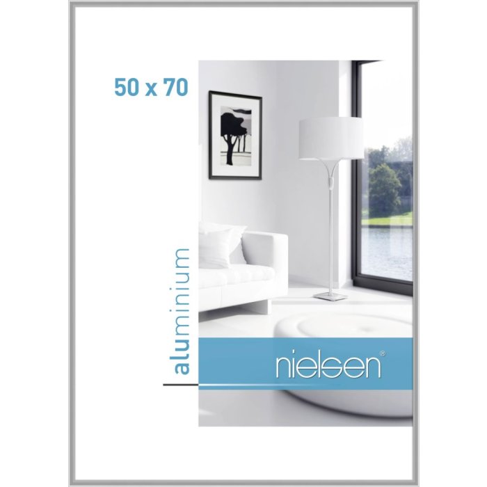 Marco de aluminio Nielsen Classic 50x70 cm plata