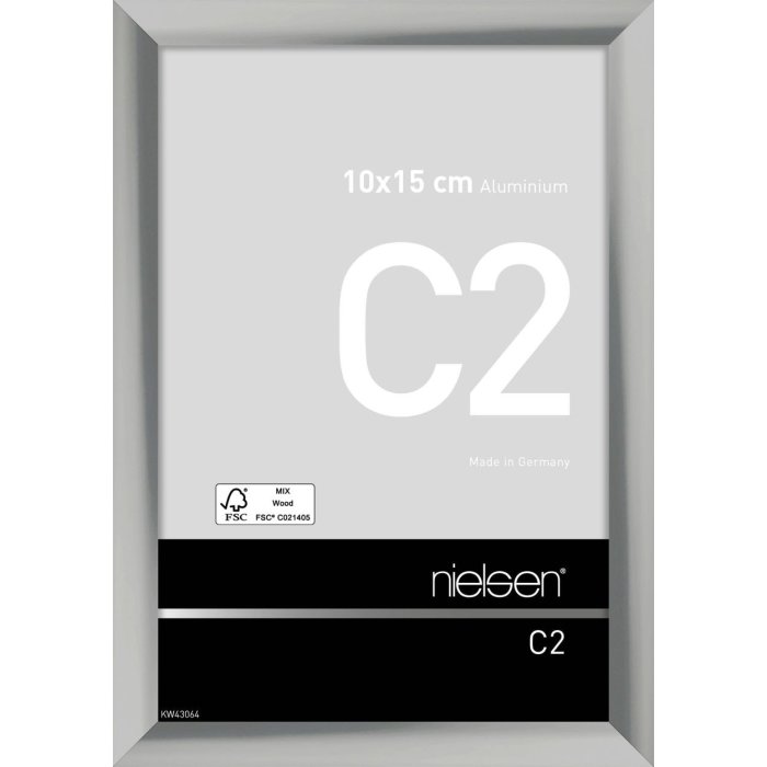 Marco de aluminio Nielsen C2 10x15 cm plata