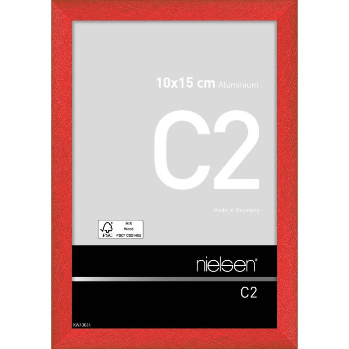 Nielsen Marco de aluminio C2 10x15 cm tornado rojo