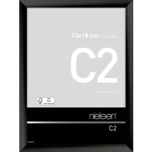 Marco de aluminio Nielsen C2 13x18 cm anodizado negro...