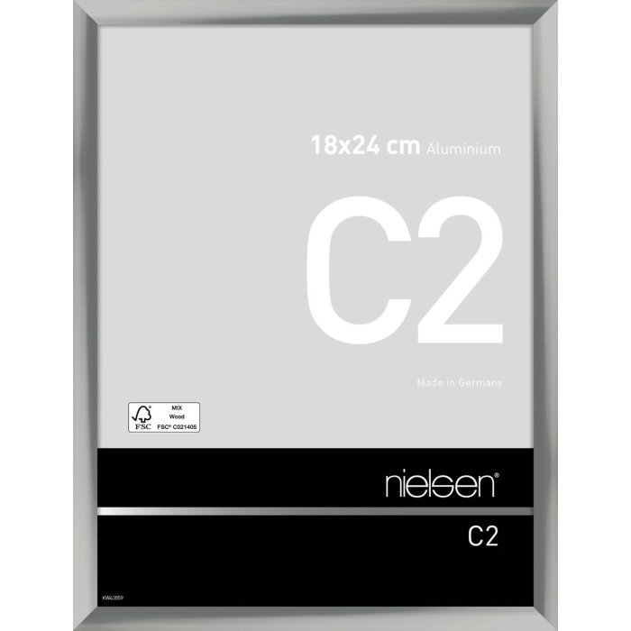 Marco de aluminio Nielsen C2 18x24 cm plata