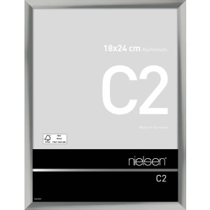 Marco de aluminio Nielsen C2 18x24 cm plata