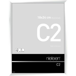 Marco de aluminio Nielsen C2 18x24 cm blanco brillante