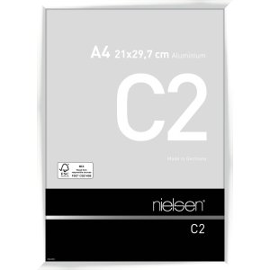 Marco de aluminio Nielsen C2 21x29,7 cm blanco brillante